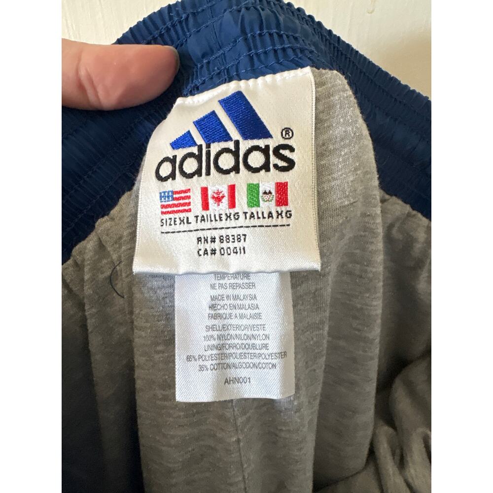 Vintage 90s Adidas Lined Windbreaker Pants Size XL Zip Ankles - Picture 7 of 7